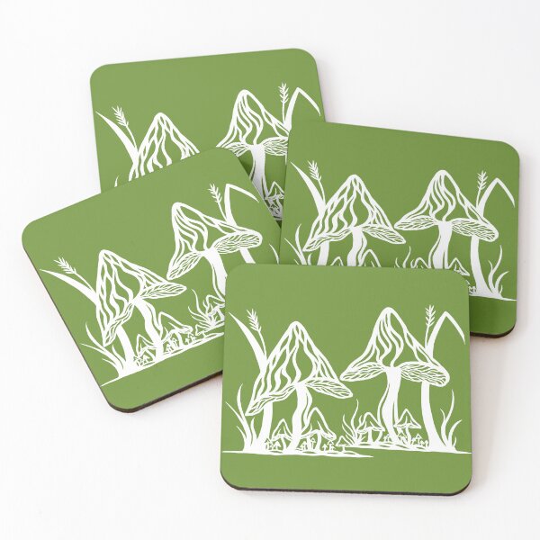 Item preview, Mushroom Garden | Fungus Design designed and sold by Monochromatics by Corie Mae Dark.