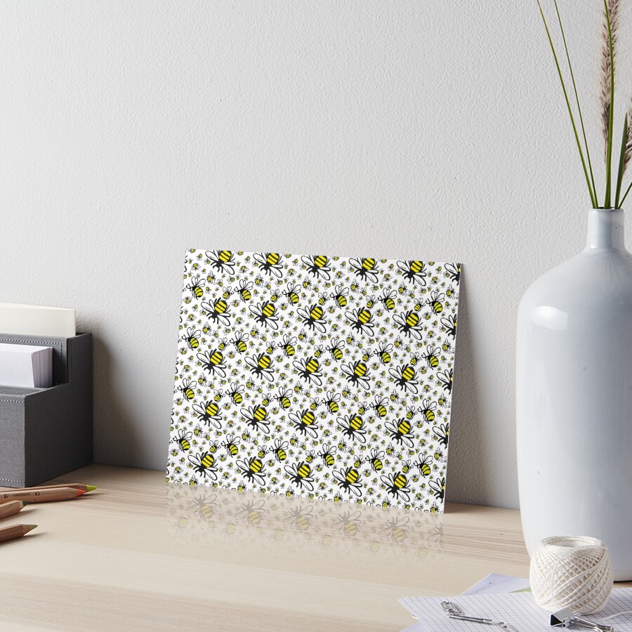 Buzzy Bee and his little ones Art Board Print