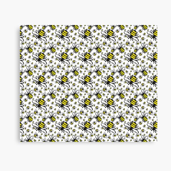 Buzzy Bee and his little ones Canvas Print