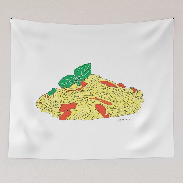 Item preview, I live on pasta . Spaghetti .  designed and sold by viktoriqger.