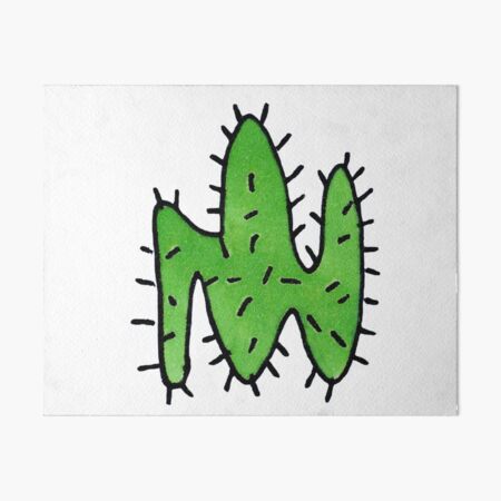 Green cactus Art Board Print