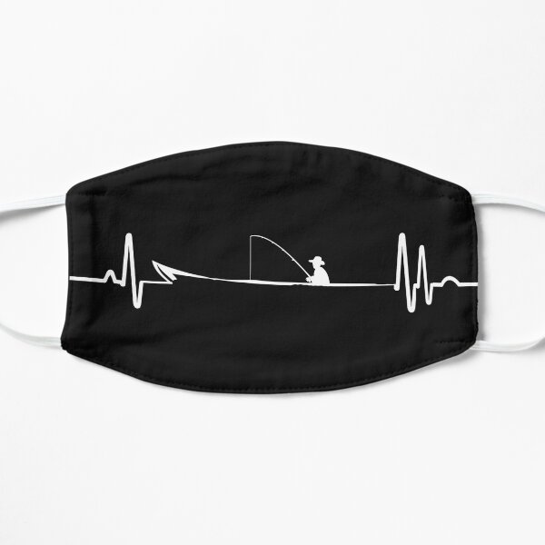 Fisherman Fishing Heartbeat Uptown T-Shirt Flat Mask