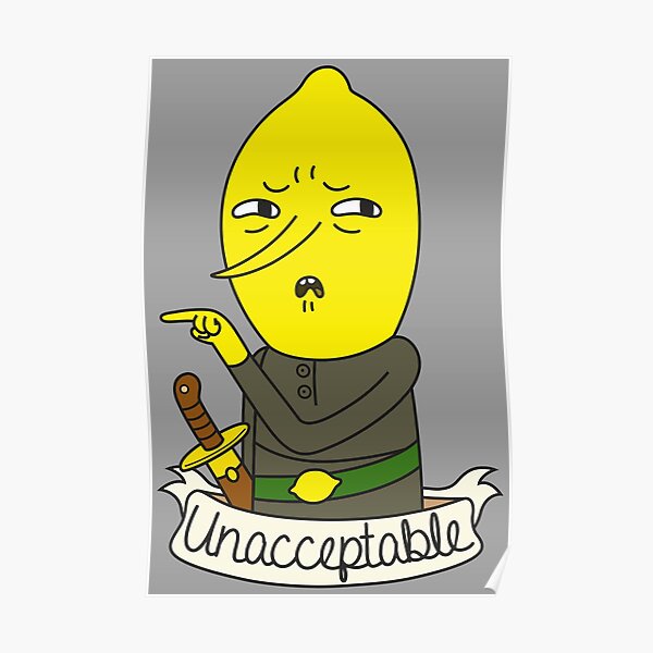 Lemongrab Posters | Redbubble