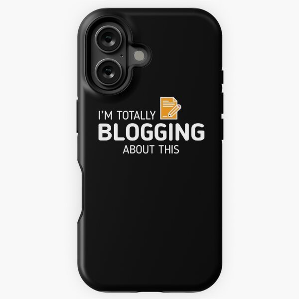 Vista previa del artículo con la obra «Blogging Blogger Blogger Gift», diseñado y vendido por TastefulTees.