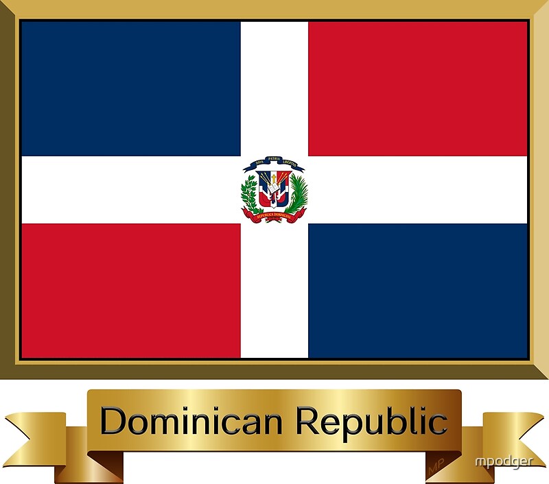"Dominican Republic Flag Gifts, Stickers and Products Named" by mpodger Redbubble
