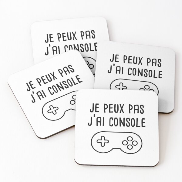 Aperçu de l'œuvre Je peux pas j ai console manette jeux videos  créée et vendue par Catcrea.