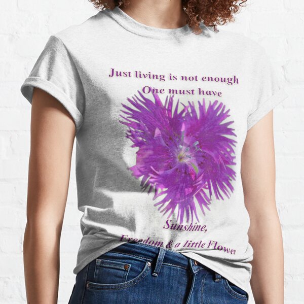 Swirls of Cheerfulness ~ Bachelor's Button Classic T-Shirt