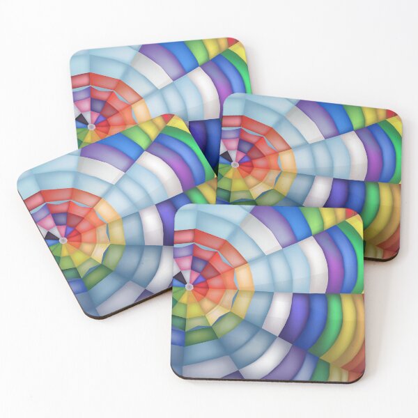 Item preview, Look Up Rainbow Hot Air Balloon Feel Good Happy Travel designed and sold by Michelle Sarah.