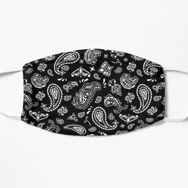 black bandana pattern Mask