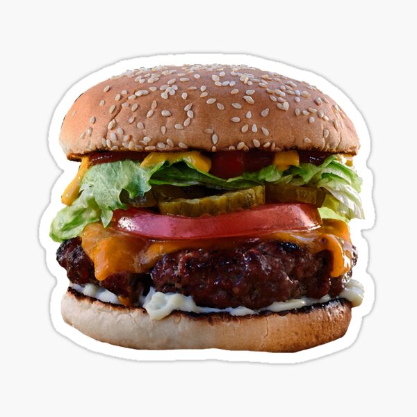 Burger Sticker