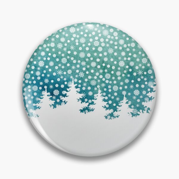 Winter watercolour painting Pin