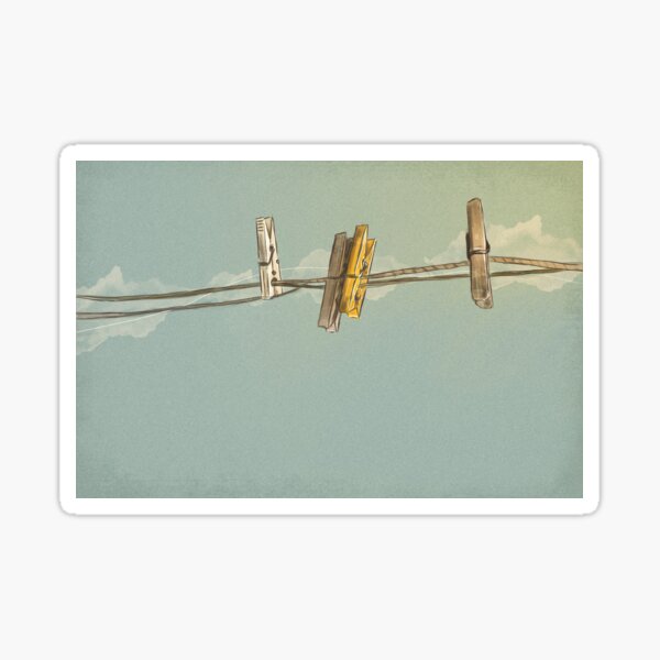 Clothespin Sticker