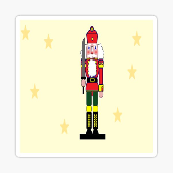 Item preview, Christmas nutcracker and stars pattern designed and sold by tetibright.