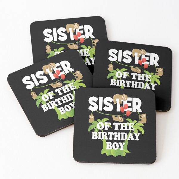 Item preview, Sister Of The Birthday Boy Sloth Kid B-Day Party design designed and sold by Grabitees.