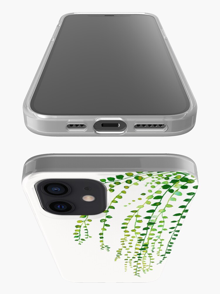Alternate view of Green string of pearls ink illustration botanical nature iPhone Case & Cover