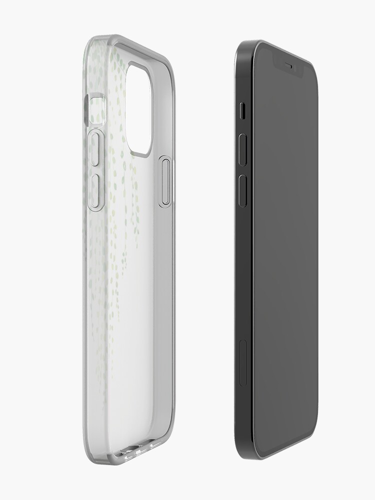 Alternate view of Green string of pearls ink illustration botanical nature iPhone Case & Cover