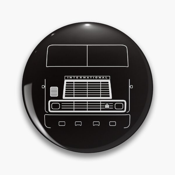 Item preview, International Harvester 9670 cabover classic truck outline graphic (white) designed and sold by soitwouldseem.