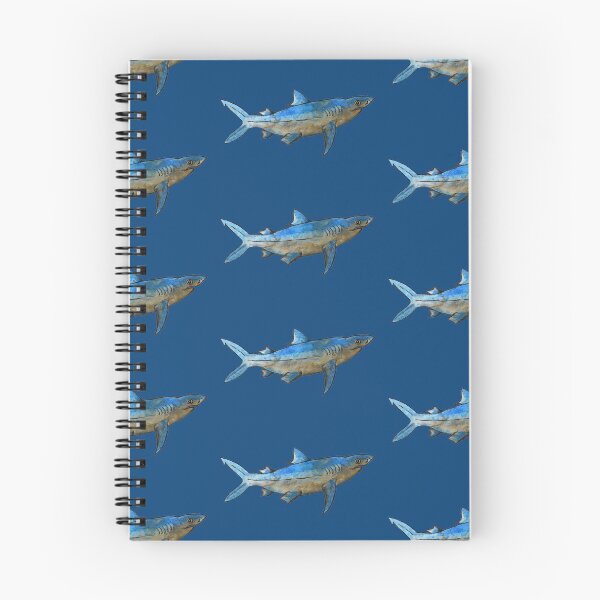 Item preview, Blue Mako Shark Drawing designed and sold by Michelebuttons.