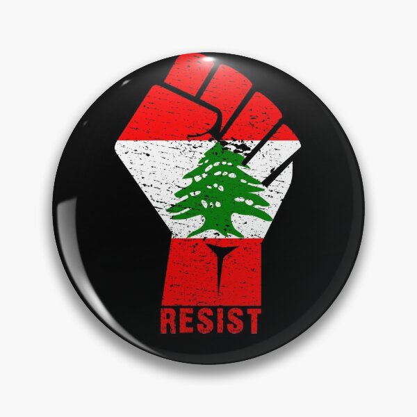 Item preview, Lebanon Flag Lebanese Revolution Protest March Resist Fist Gift designed and sold by theshirtinator.