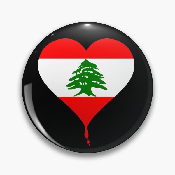 Item preview, Lebanon Flag Lebanese Revolution Protest March Bloody Heart Gift designed and sold by theshirtinator.