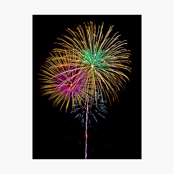 Fireworks - 4th of July Photographic Print