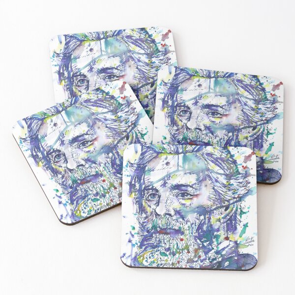 Item preview, HERMAN MELVILLE watercolor and ink portrait.1 designed and sold by lautir.