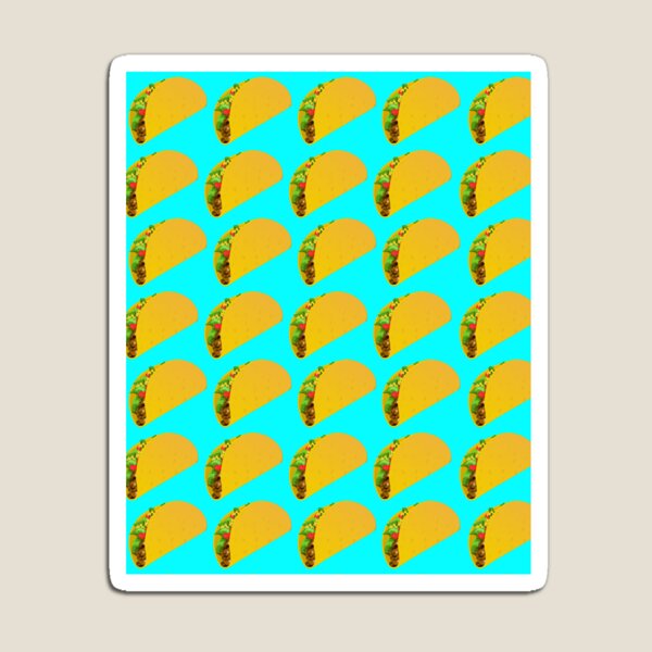Taco Emoji Pattern Magnet