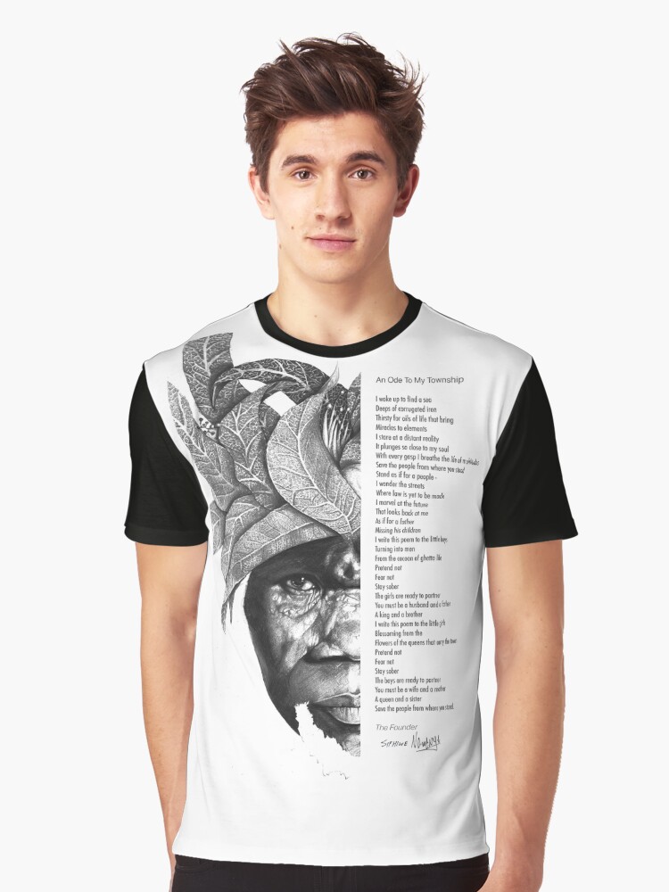 Thumbnail 1 of 5, Graphic T-Shirt, An Ode To My Township designed and sold by Maboneng.