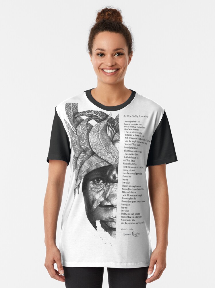 Thumbnail 2 of 5, Graphic T-Shirt, An Ode To My Township designed and sold by Maboneng.