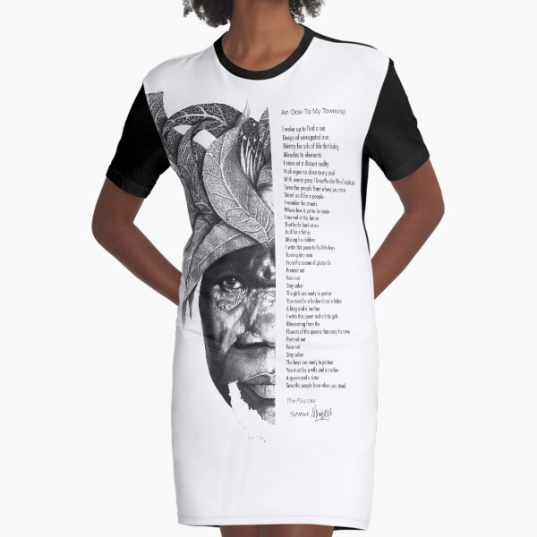 An Ode To My Township Graphic T-Shirt Dress
