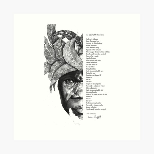 An Ode To My Township Art Print