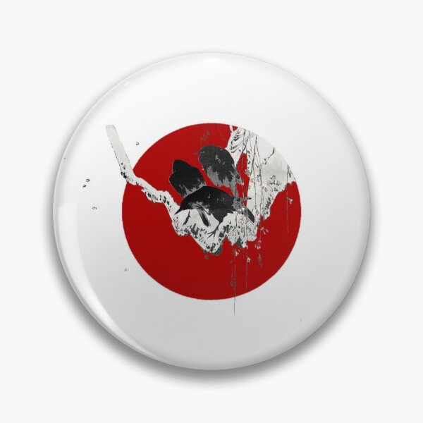 Item preview, Japanese Flag - Crows on a Branch designed and sold by weavernap.