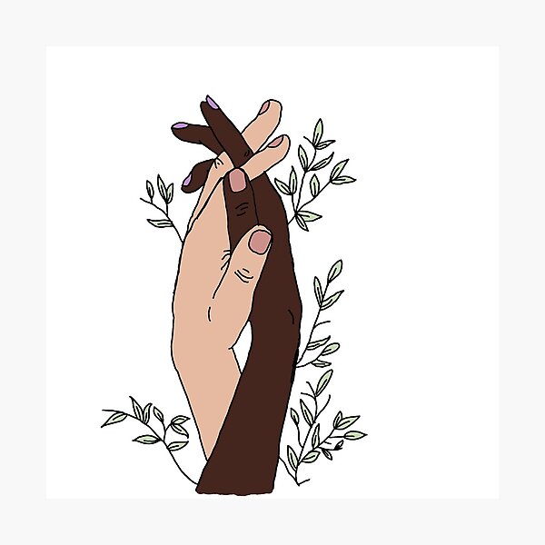 Item preview, Interlocking girl hands designed and sold by mackenziebriann.