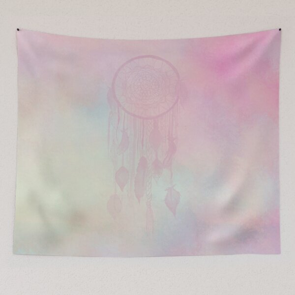 Item preview, Pink And Purple Abstract Rainbow Dreamcatcher designed and sold by IZiets.