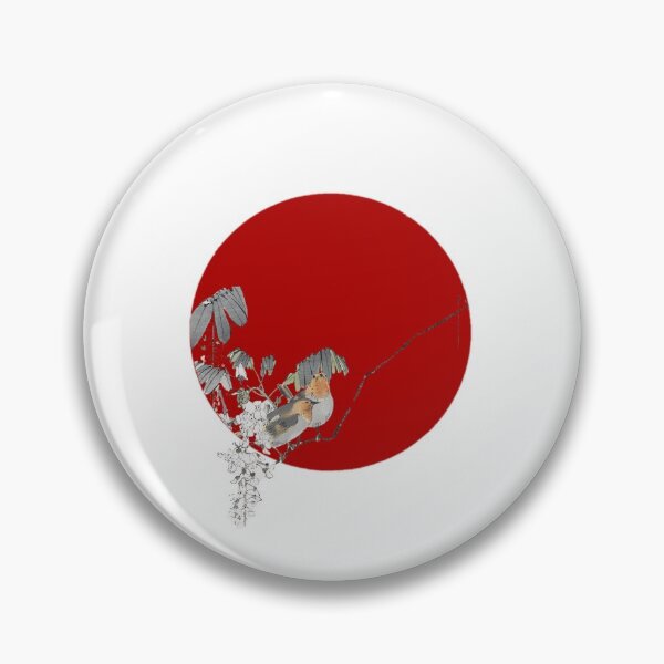 Item preview, Japanese Flag - Robins on a branch designed and sold by weavernap.