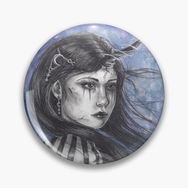 Item preview, Celestia Unicorn Woman Fantasy Art Portrait Magic Moon Stars designed and sold by Deanna Davoli.