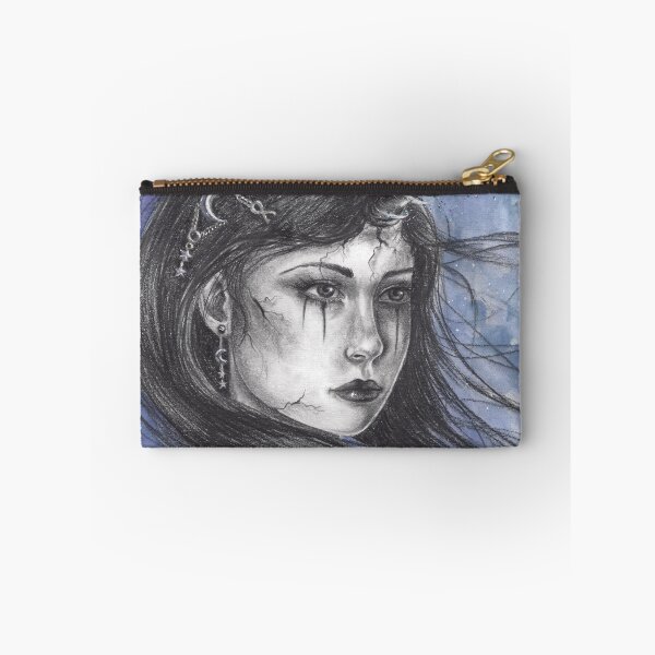 Item preview, Celestia Unicorn Woman Fantasy Art Portrait Magic Moon Stars designed and sold by Deanna Davoli.