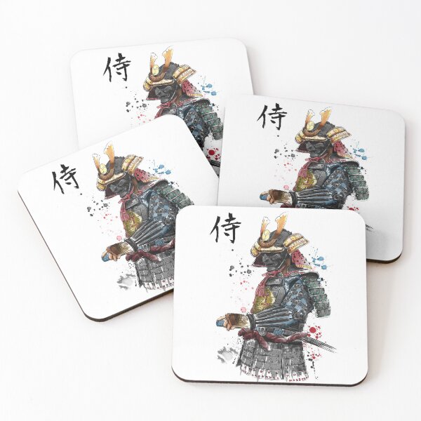 Item preview, Samurai watercolor designed and sold by zoezowie79.