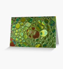 Bubble Red Greeting Card