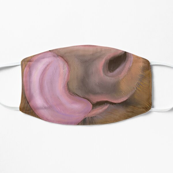 Licking Cow Face Mask Mask
