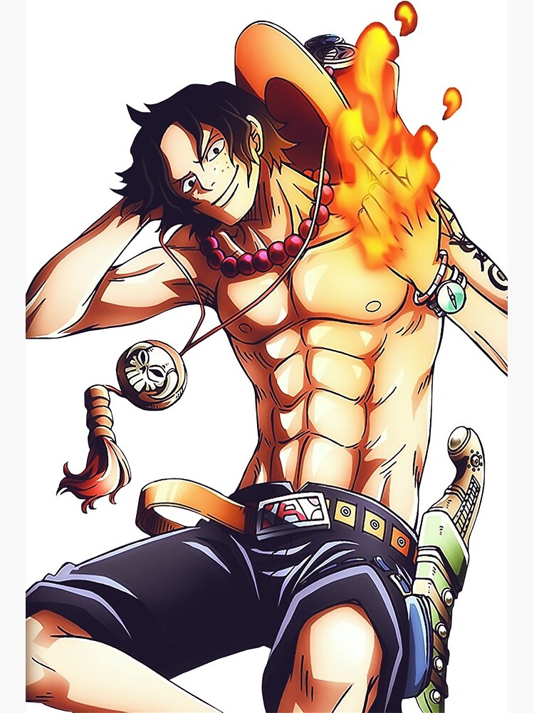 One Piece Ace Stickers Case Phone Art Board Print For Sale By Neidone Redbubble