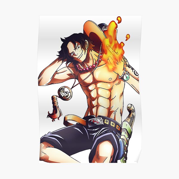 One Piece Ace Death Poster Von Neidone Redbubble