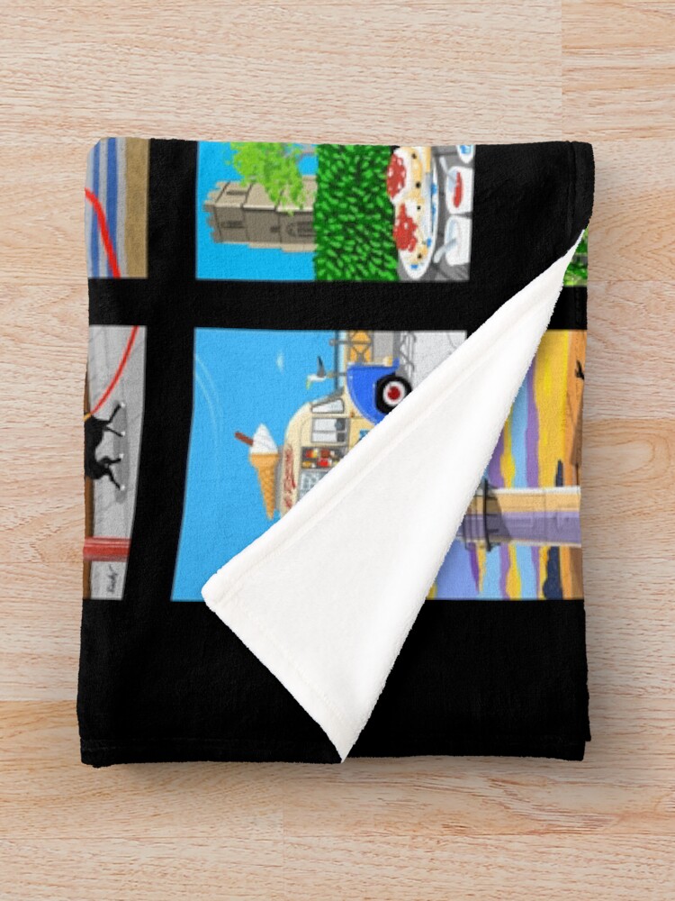Alternate view of The Lockdown Doodles Set 1 Throw Blanket