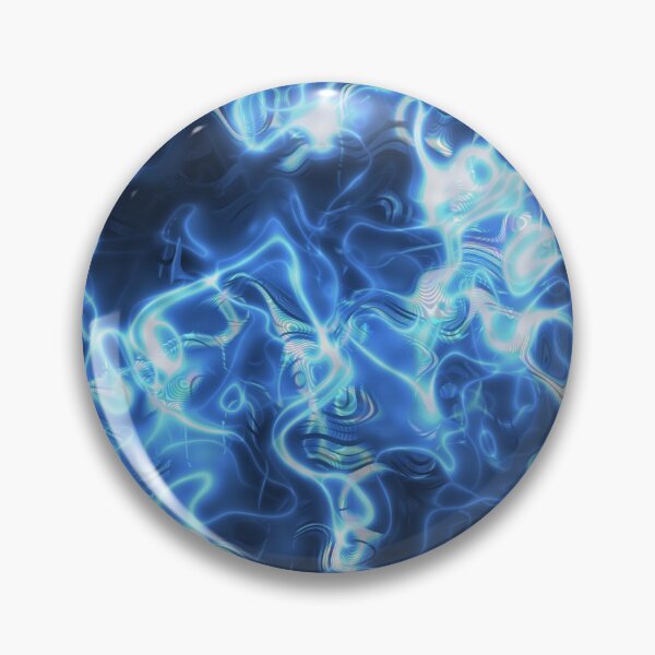 Item preview, Abstract Neon Blue Electricity Swirls  designed and sold by Sybille-Yates.