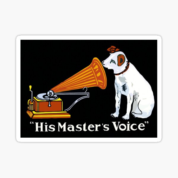 Vista previa del artículo con la obra «La voz de su maestro, Nipper the Dog», diseñado y vendido por aapshop.