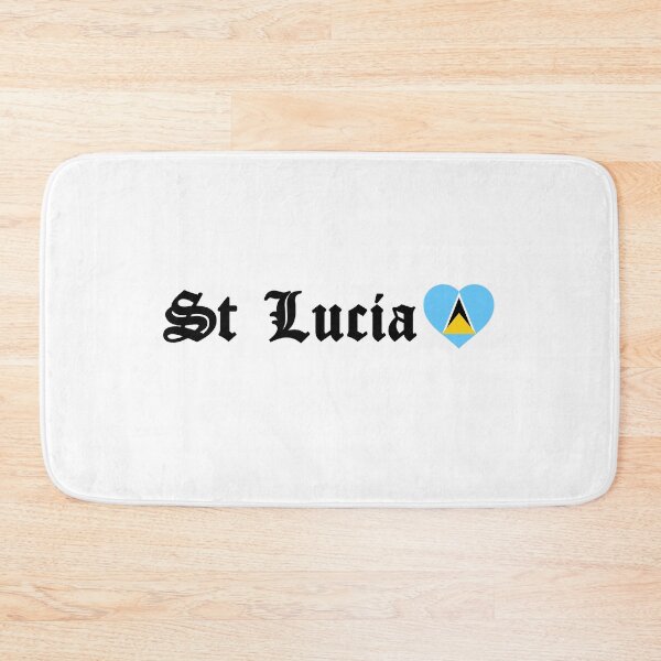 Item preview, Saint Lucia Flag Heart Blackletter Independence Day  designed and sold by PY Tees.