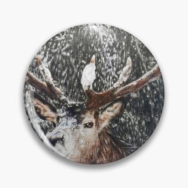 Item preview, Red deer stag in front of a waterfall designed and sold by BeckyKidus.