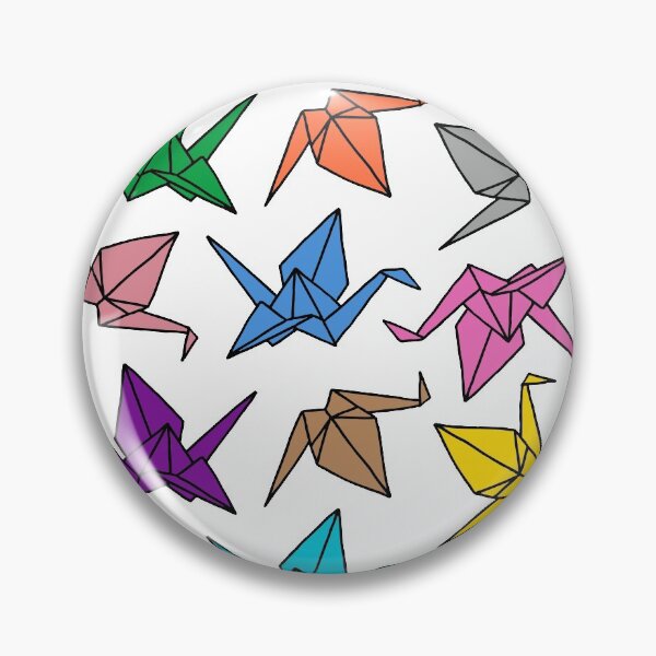Item preview, Origami Cranes || Colored Pattern || Paper Folding  designed and sold by Hilary Leslie.