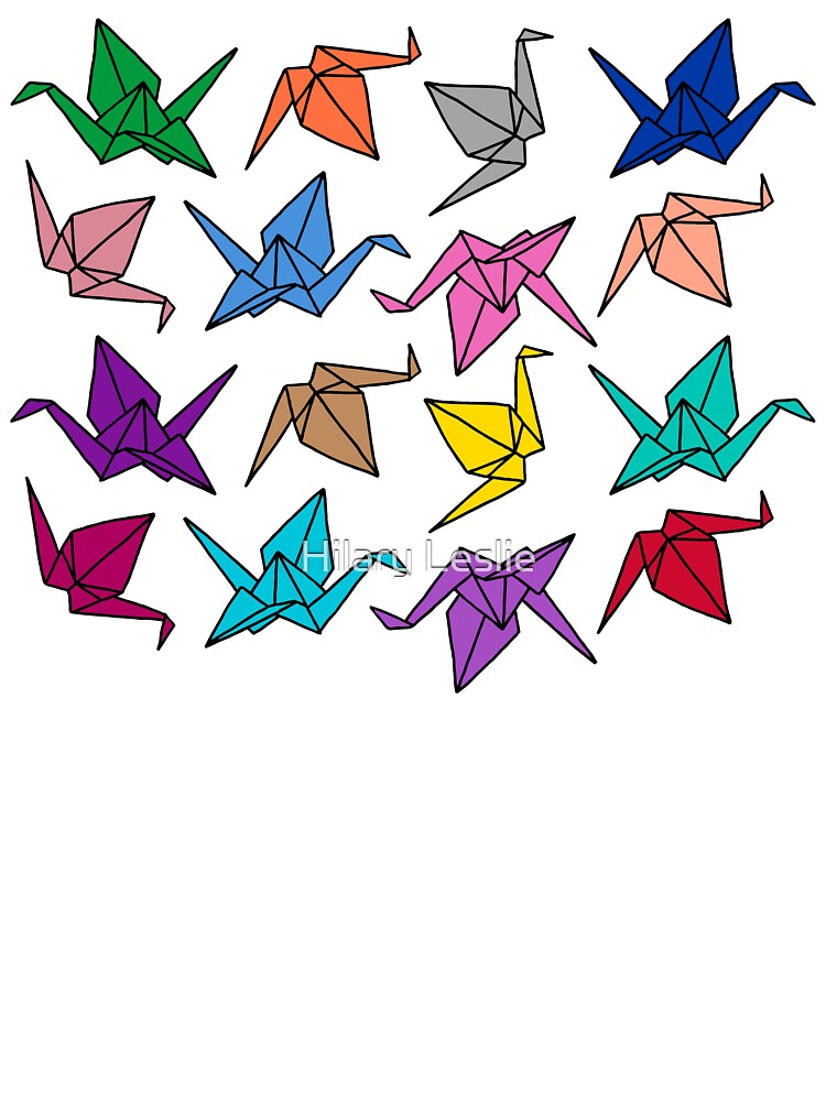 Origami Crane Paper Folding Artistic Shirt