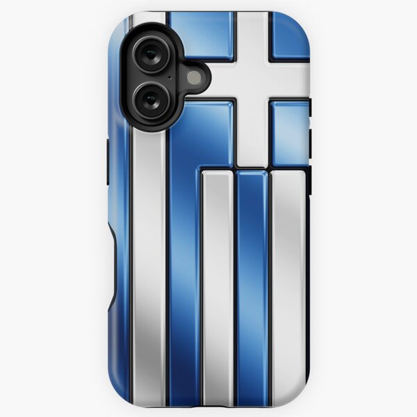 Item preview, Greek Flag - Greece - Metallic designed and sold by Graphix.